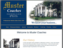 Tablet Screenshot of mustercoaches.com